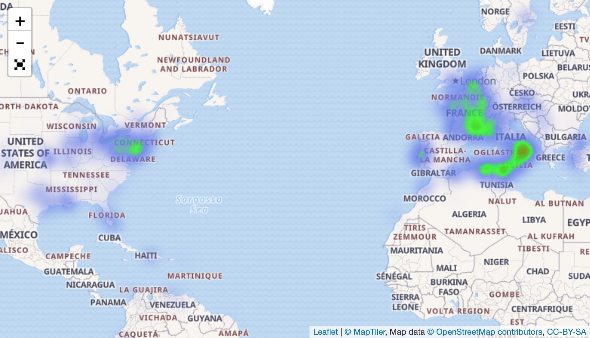 Nom de famille Russo entre 1800 et 2023