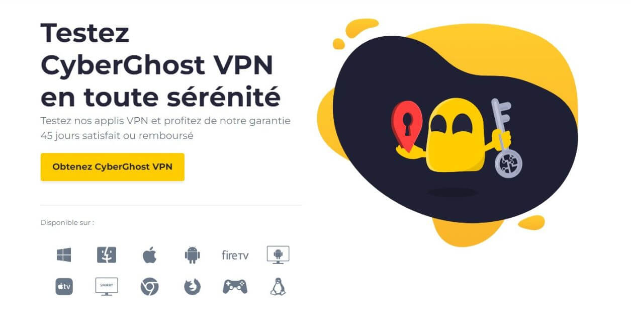 CyberGhost gratuit pour la Belgique