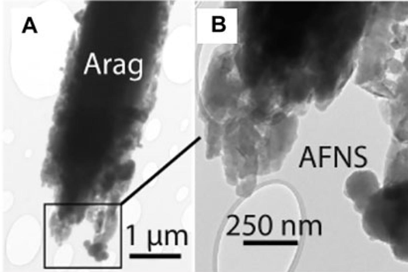 Les nanosphères retrouvées dans l'eau de Blood Falls