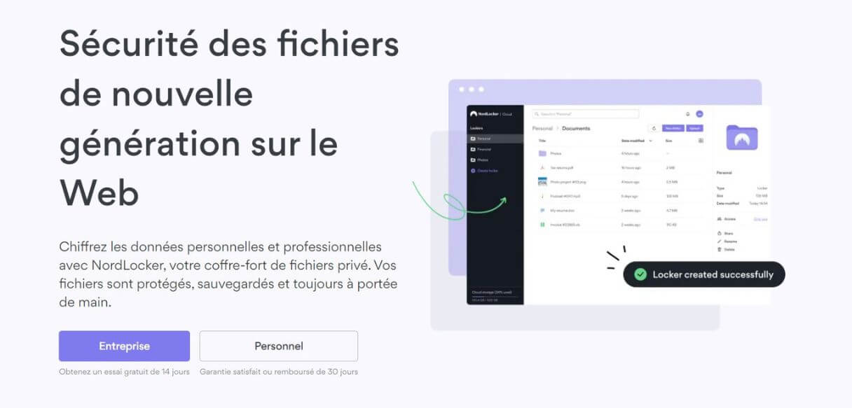NordLocker sécurisé