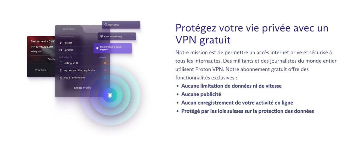 ProtonVPN gratuit pour la Belgique