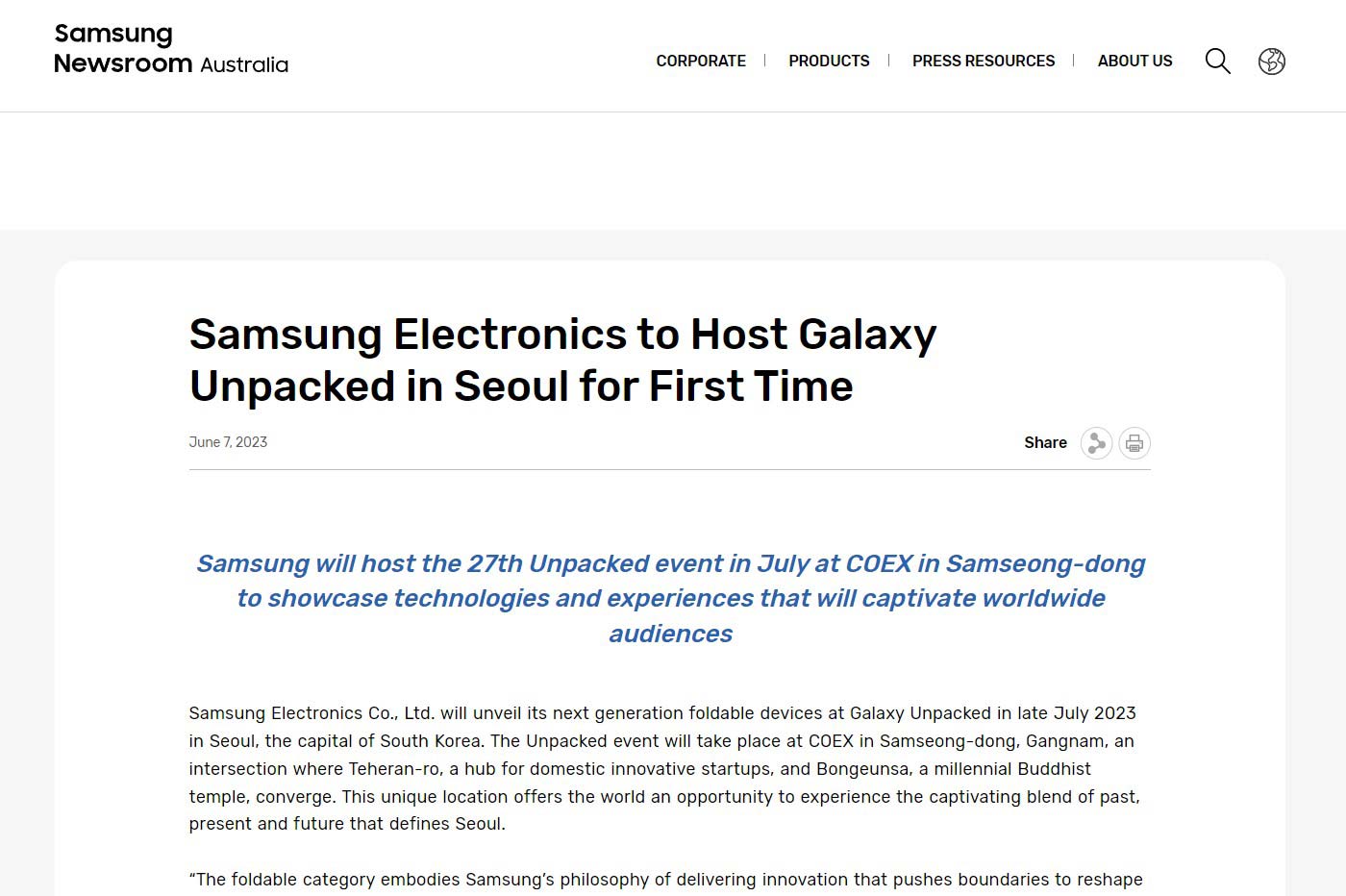 Samsung Galaxy Unpacked 2023