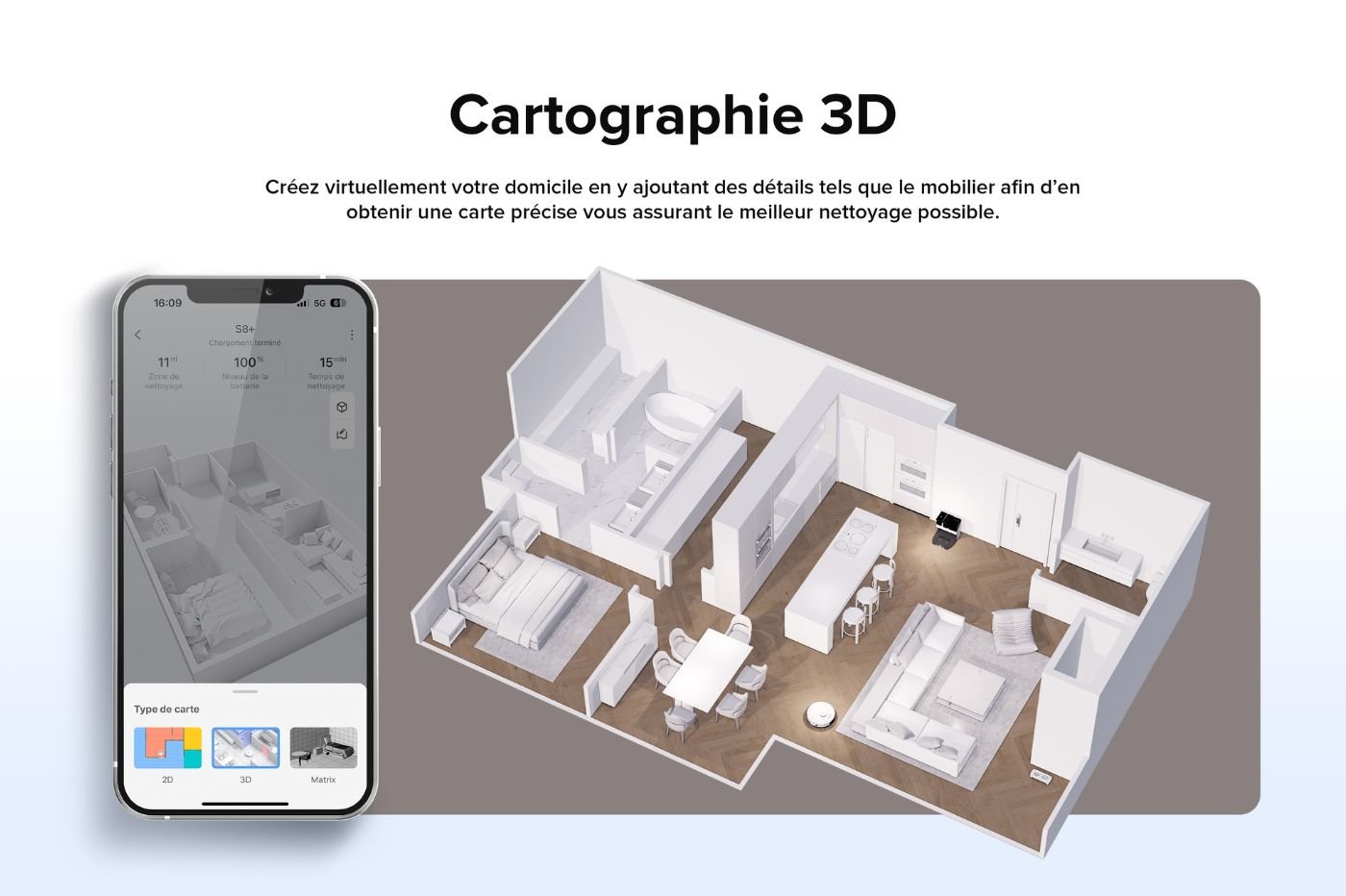 cartographie 3d app roborock