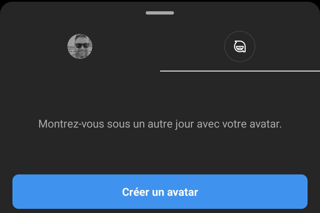 Créer un avatar sur Instagram