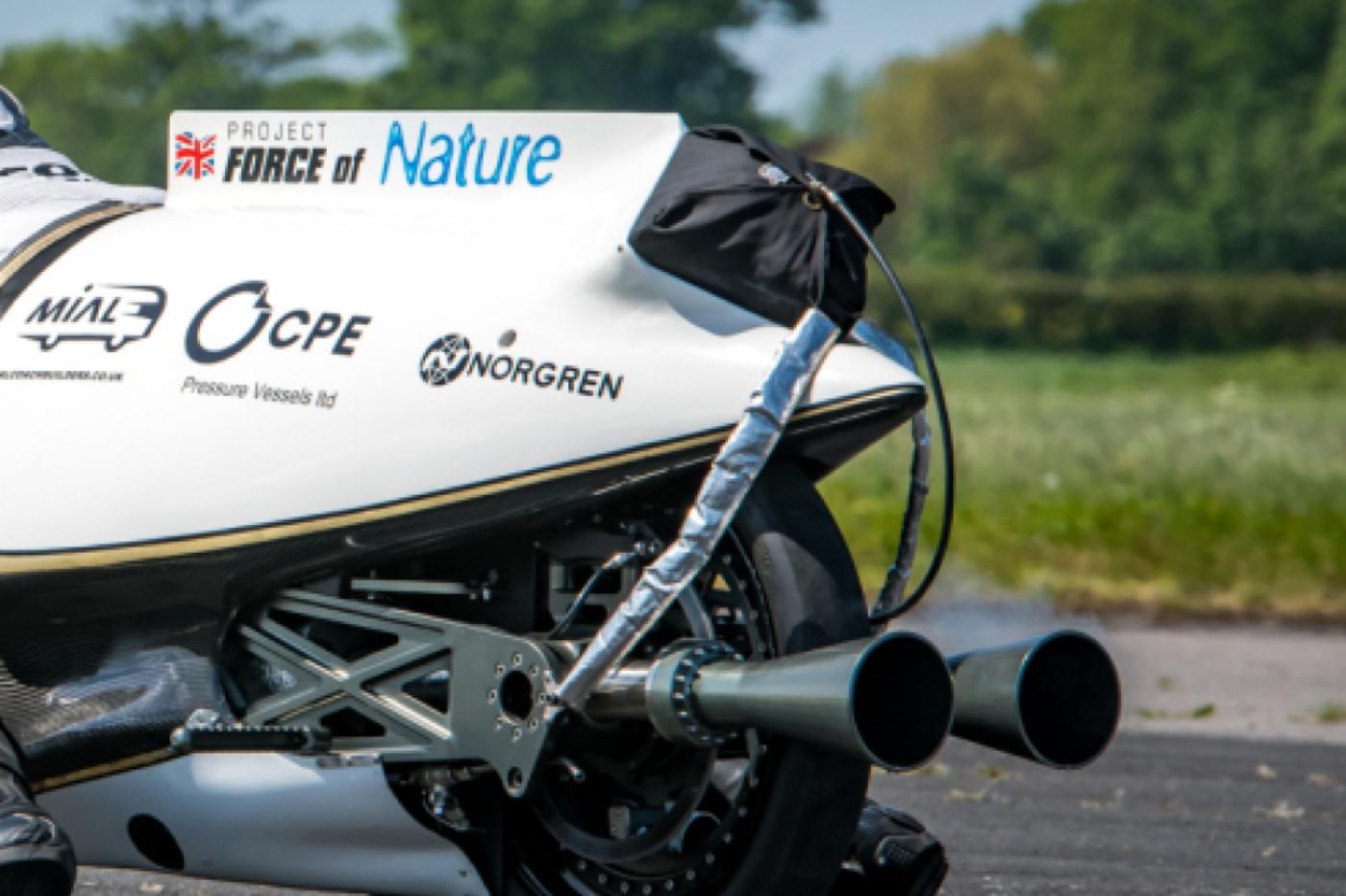 La moto à vapeur Force of Nature
