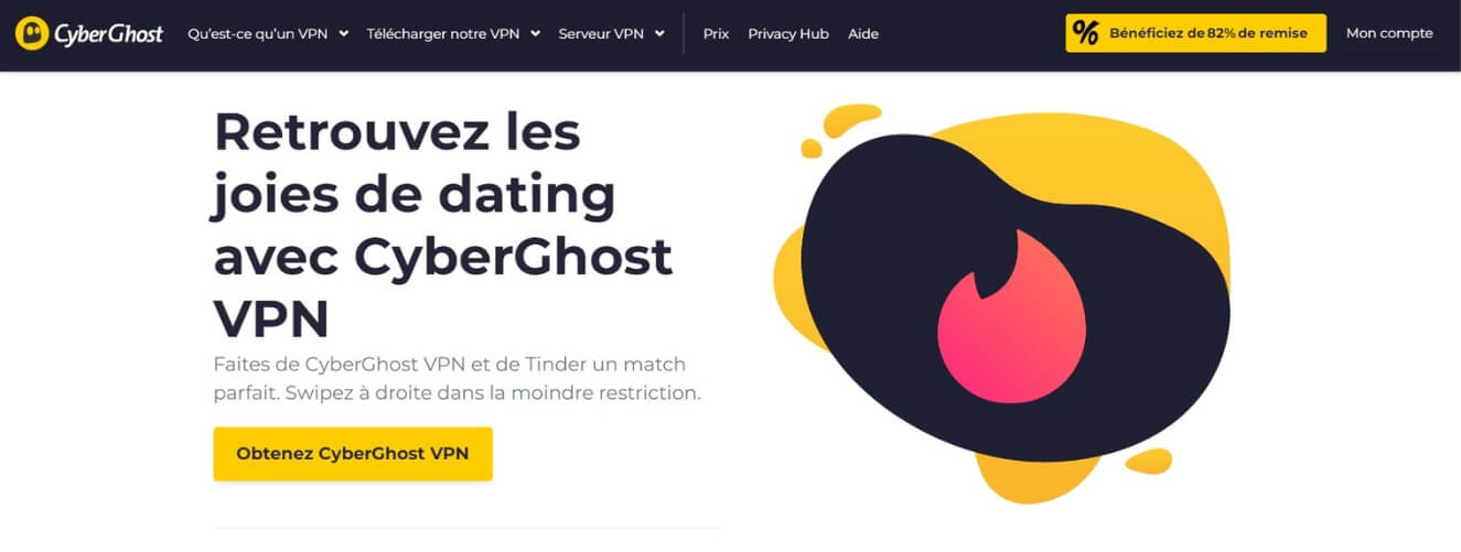 CyberGhost pour Tinder