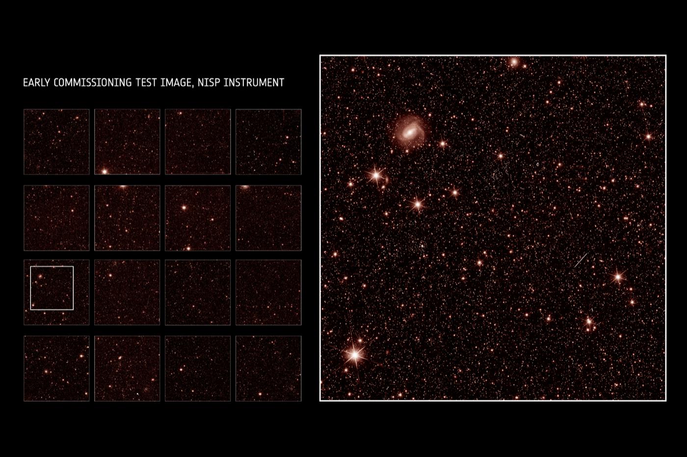 Les premières images de test d'Euclid dans l'infrarouge