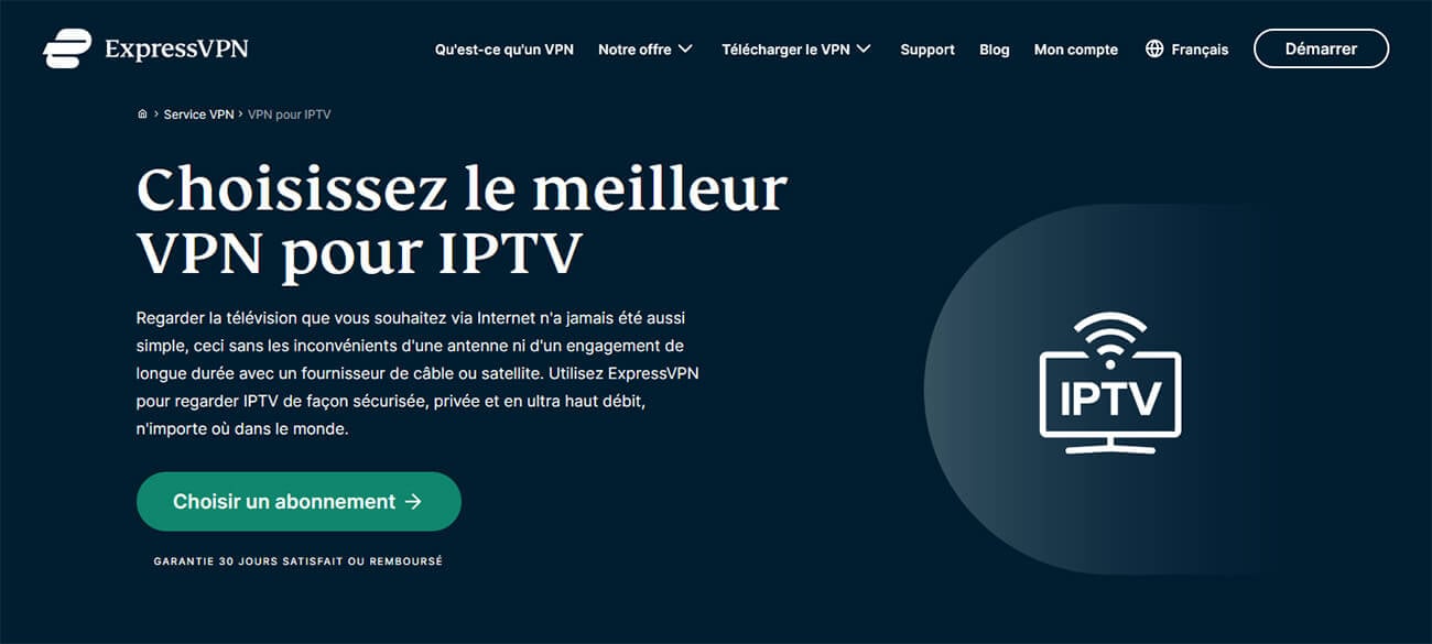 ExpressVPN Meilleur VPN IPTV