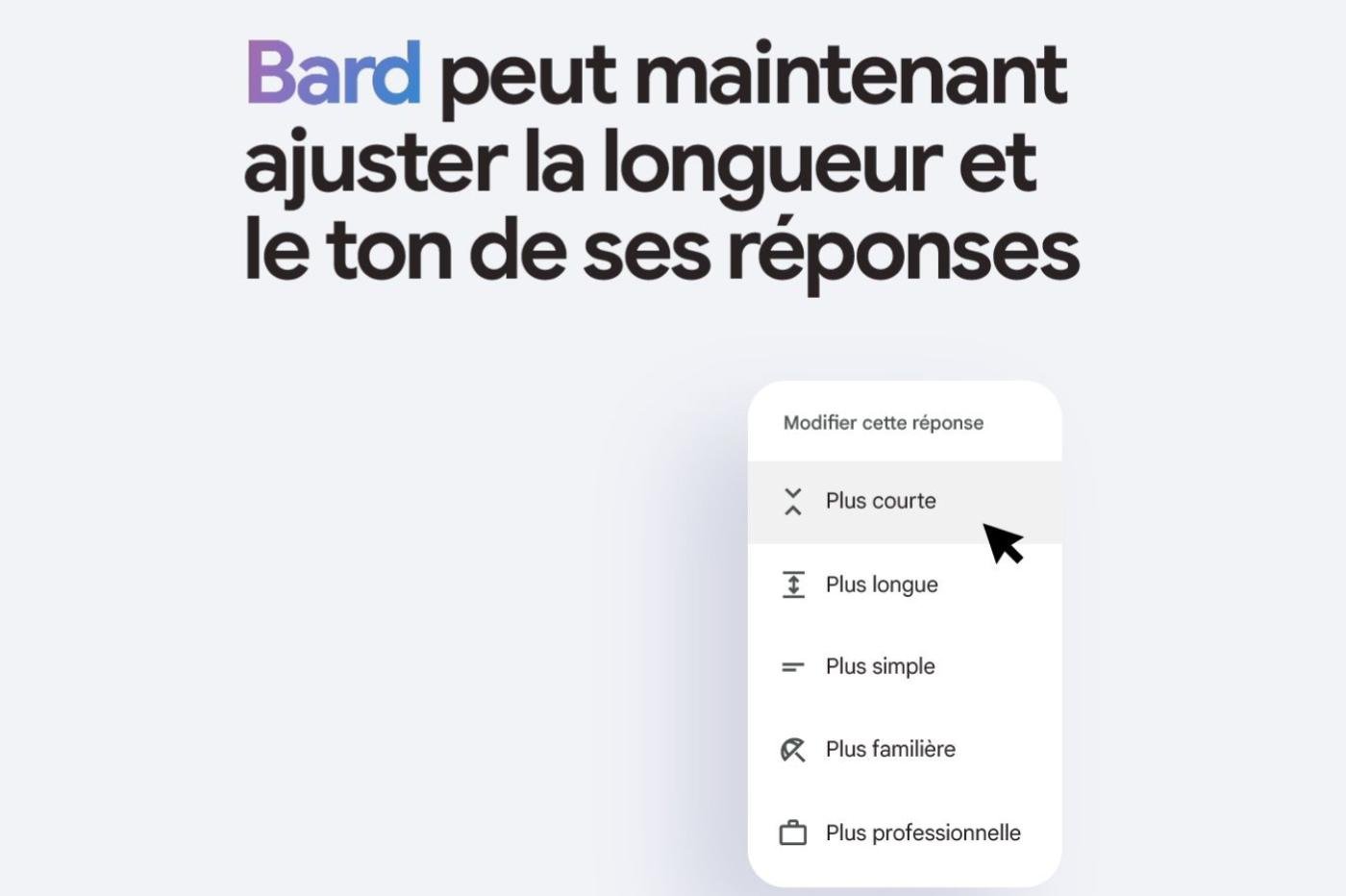 Google Bard nouveautés