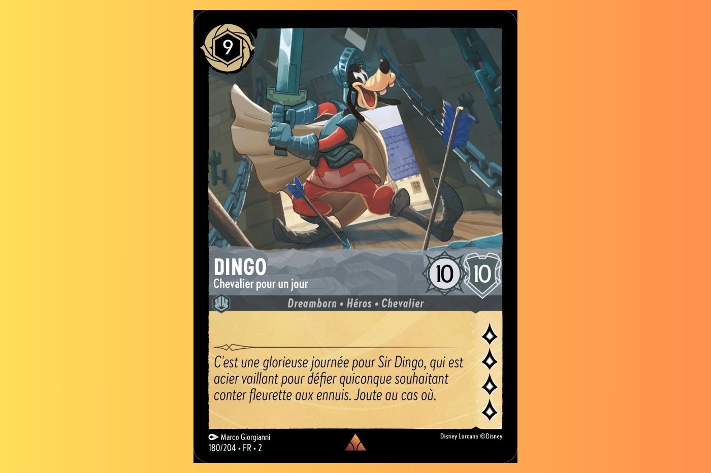 dingo lorcana carte la plus puissante