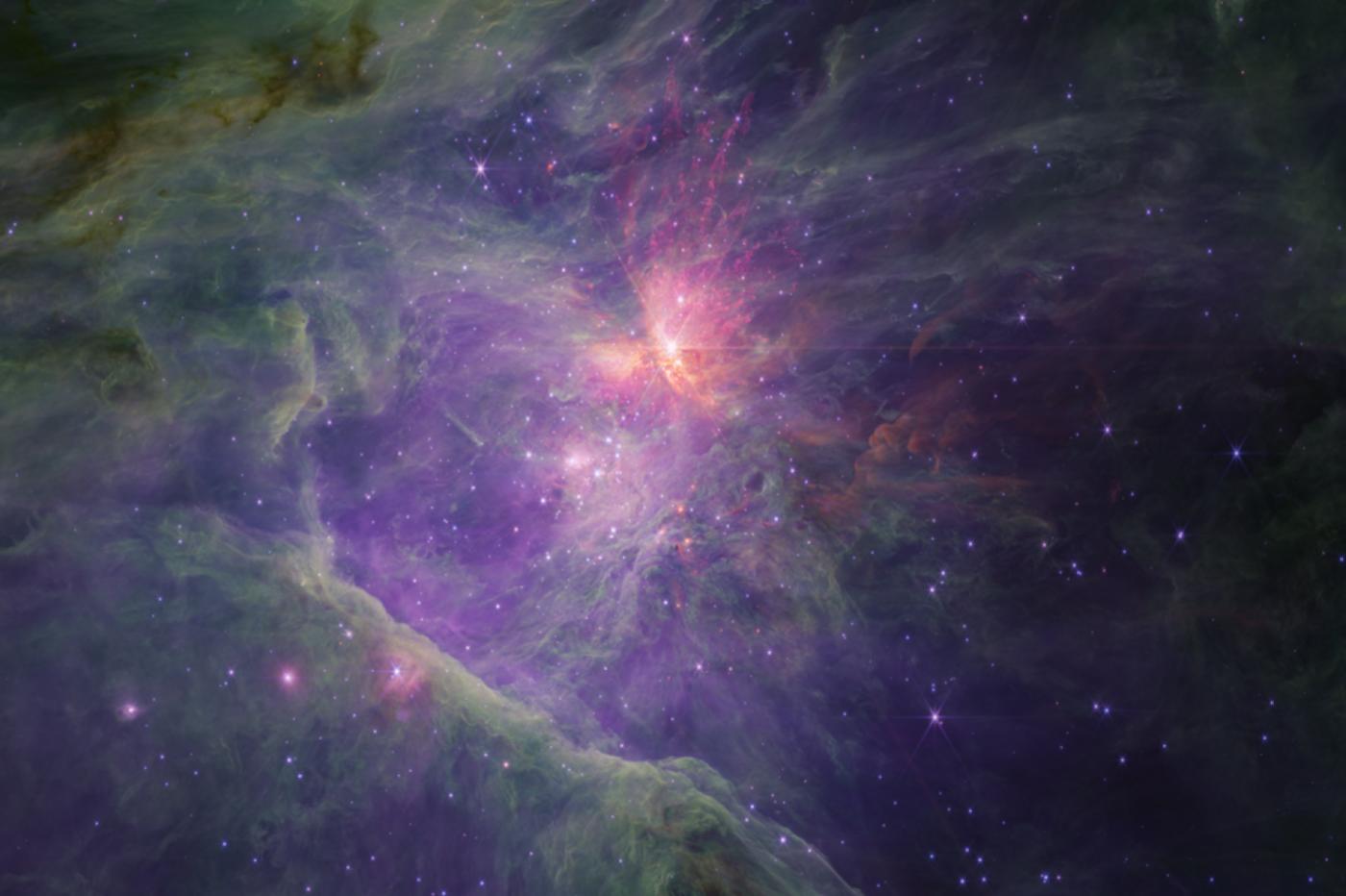 Une nouvelle mosaique de la nébuleuse d'Orion par le JWST